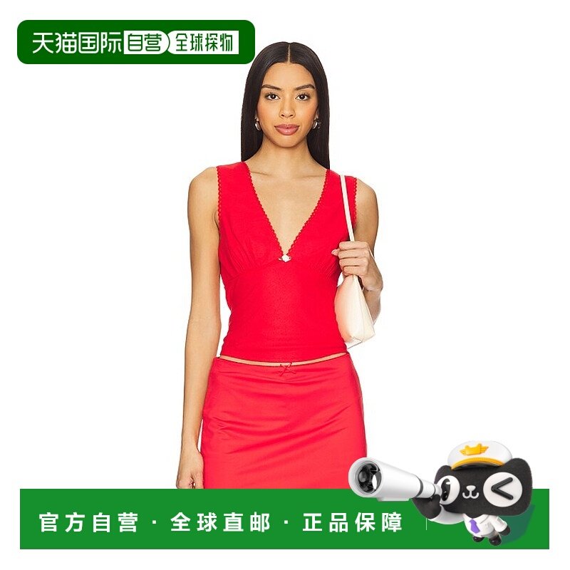 1h可退 潮奢 NIA 女士 Celia 上衣 NT1819 red红色 舒适时尚