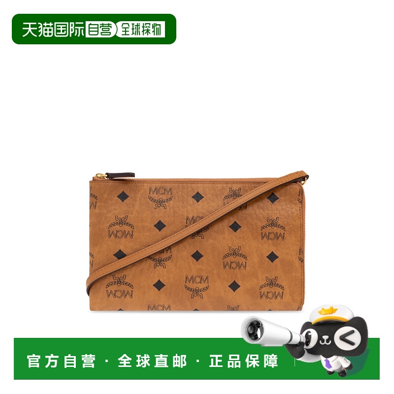 1h可退 MCM 男士钱包 MXZFSTT030CO SS2025 棕色 Shoulder Wallet