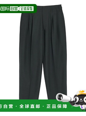 LEMAIRE 男士休闲裤 PA1169LF414BK996 AW2025 灰色阔腿裤