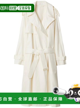 BURBERRY 女士大衣 8086313B9352 AW2024 白色 Trench coat博柏利
