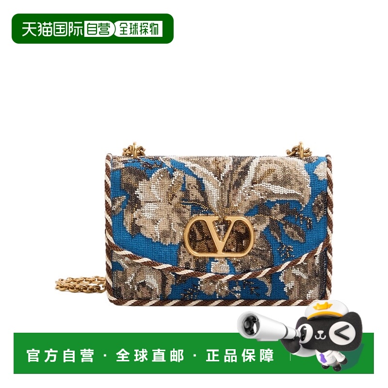 1h可退 VALENTINO 女士斜挎包 WB0R16WYQN96 SS2025 棕色 翻盖单