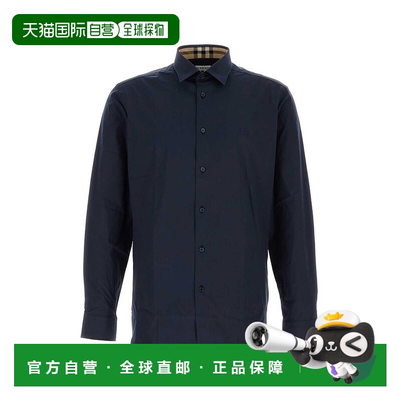 1h可退 潮奢 Burberry 巴宝莉 男士 馬術騎士標誌刺繡羈扣襯衫 80