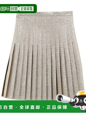 CELINE 女士半身裙 RJ047848K01GS SS2025 灰色褶皱半身裙 百褶裙