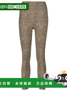 1h可退 潮奢 VARLEY 女士 Elsie 印花打底裤 brown棕色 舒适时尚