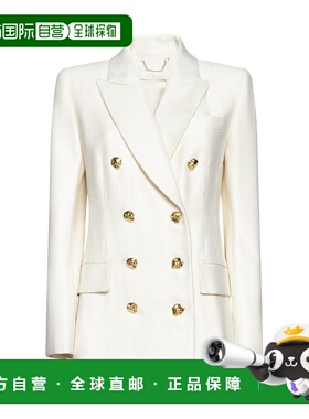CHLOÉ 女士外套 CHC23WVE11065103 AW2023 乳白色 Tailored doubl