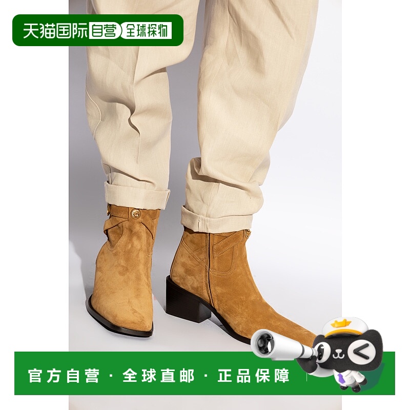 1h可退 VERSACE 男士靴子 10196391A133571NG8V SS2025 棕色