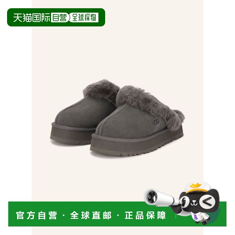 UGG 女士拖鞋 100166594114000 CO 灰色 Slides DISQUETTE图片