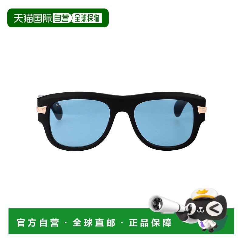 1h可退 GUCCI 男士太阳镜 GG1517S002 SS2025 蓝色 Sunglasses