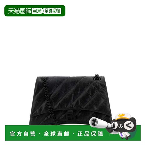 BALENCIAGA 女士斜挎包 785602210IY1000 CO 黑色 Black leather