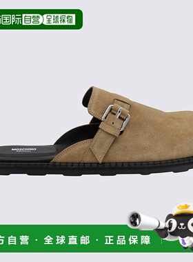 1h可退 MOSCHINO 男士凉鞋 MB10152G0MGF010B SS2025 棕色拖鞋