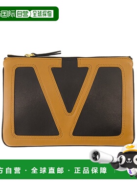 VALENTINO 男士手拿包 YP0AR2PTJRFA AW2025 橙色 拉链手拿包