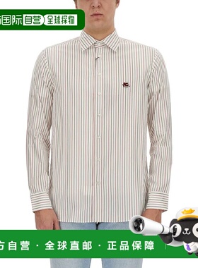 1h可退 ETRO 男士衬衫 MRIB000299TR515S8450 SS2024 白色长袖