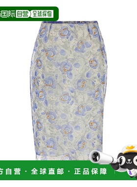 PRADA 女士半身裙 P123JSOOO15AEF0013 花色包臀裙 AW2024
