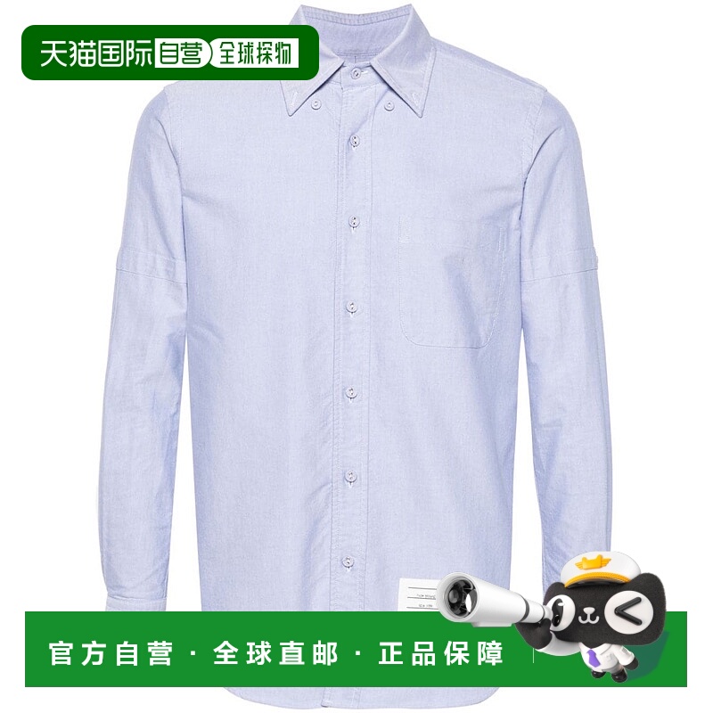 1h可退 THOM BROWNE 男士衬衫 MWL403OF0313480 SS2025 浅蓝色