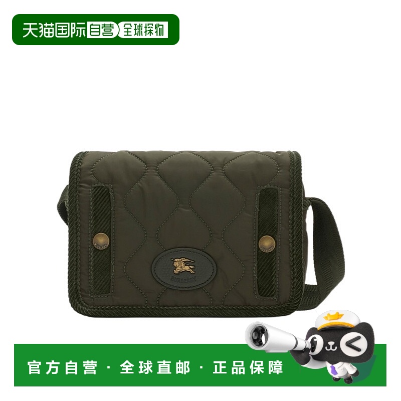 1h可退 BURBERRY 男士斜挎包 81119901 AW2025 绿色 Clifton 斜背