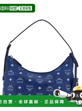 MCM 女士斜挎包 MWHESTA011F AW2025 蓝色 'Aren Hobo' small sho