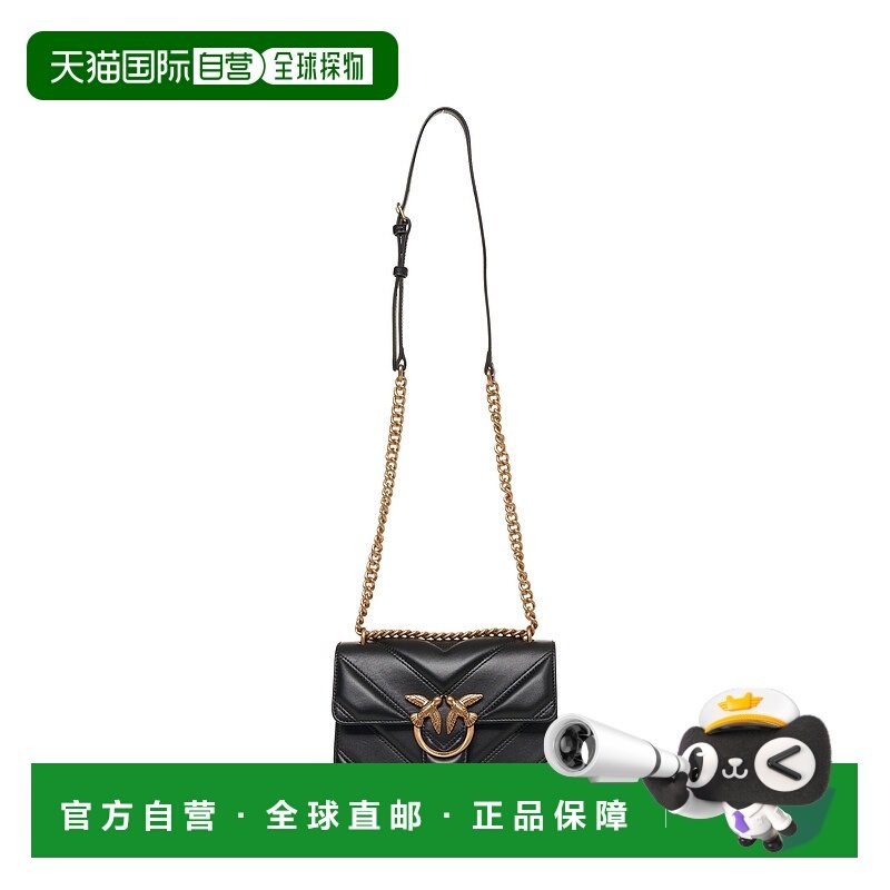 PINKO 女士斜挎包 104550A2OSZ99Q AW2025 黑色 Love One Mini Li