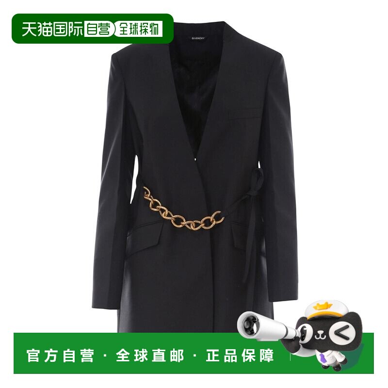 GIVENCHY 女士西服 BW30CE12JF001 AW2021 黑色 Chain detailed w