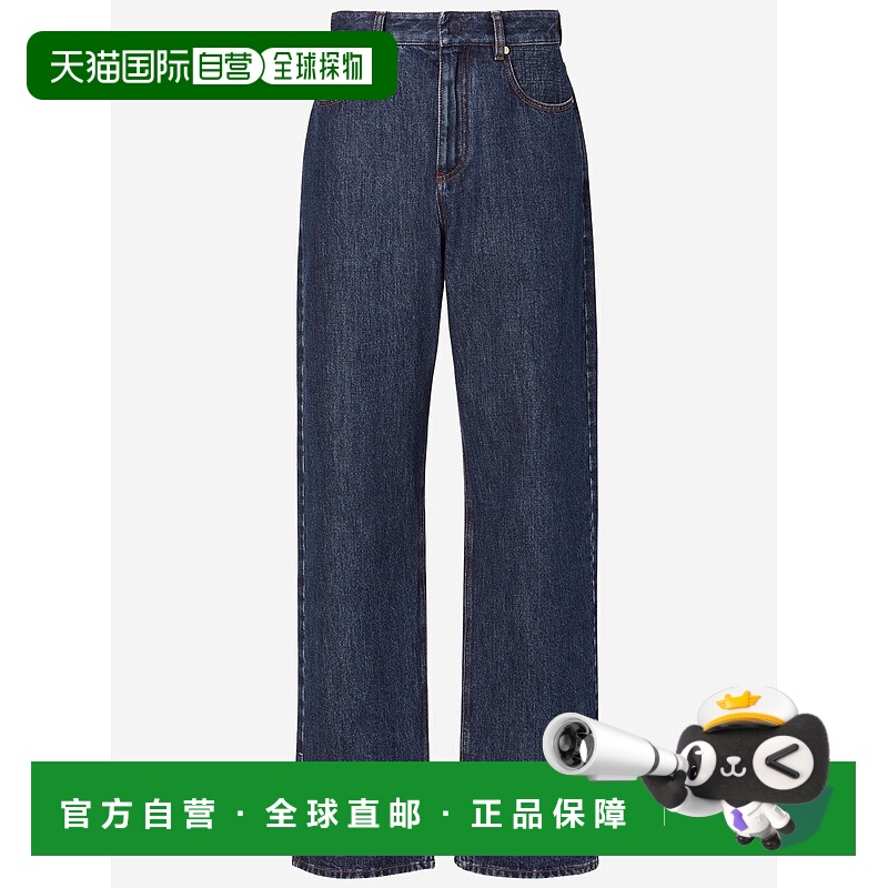 1h可退 FENDI 女士牛仔裤 FLP882AW82F1UKI SS2026 蓝色 腰带环牛
