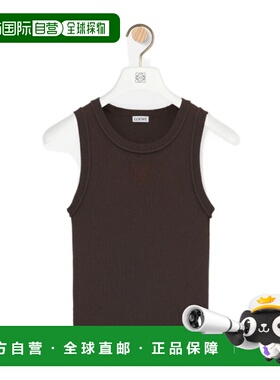 LOEWE 女士背心吊带 S359Y55K513100 SS2026 深棕色 Anagram 背心