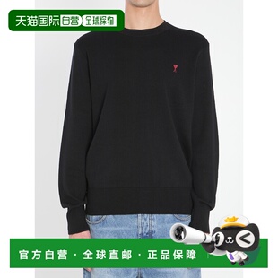 Ami Paris 男士针织毛衣 HKS826001009 AW2025 黑色 AMI Paris Sw