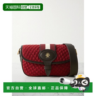 1h可退 潮奢 Bally 巴利 女士 webbing wool-boucle 绗缝皮革饰边