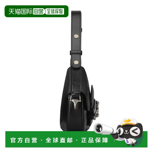 GUCCI 男士斜挎包 7641551DB0N1000 AW2025 黑色 HORSEBIT 1955翻