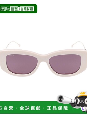 GUCCI 女士眼镜 GG1566S003 AW2024 粉红色 几何框太阳镜古驰