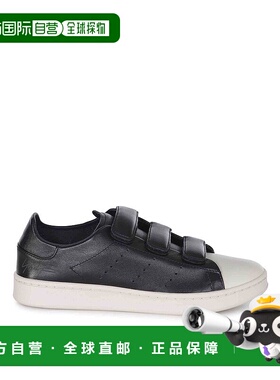 Y-3 男士运动鞋 JQ5001 SS2025 黑色 Stan Smith Sneakers in Lea