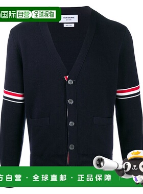 THOM BROWNE 男士针织毛衣 MKC310AY3007415 CO 蓝色开衫