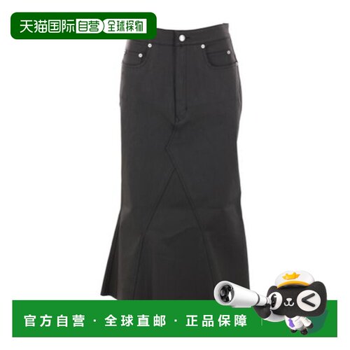 1h可退 奢淘 Rick Owens 腰带袢半身裙 女 RP02D3349SMT长裙a字裙