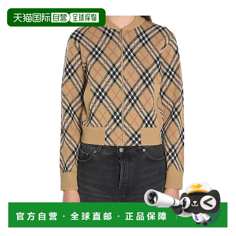 1h可退 BURBERRY 女士针织毛衣 81106071 AW2025 花色 长袖针织开