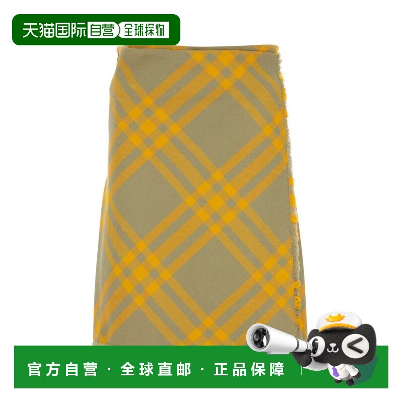 BURBERRY 女士半身裙 8077203B7363 AW2023 花色中裙a字裙