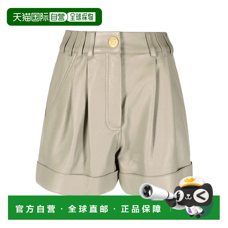 BALMAIN 女士短裤 AF1QA011LB247CA AW2022 花色 徽标短裤