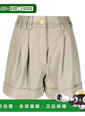 BALMAIN 女士短裤 AF1QA011LB247CA AW2022 花色 徽标短裤