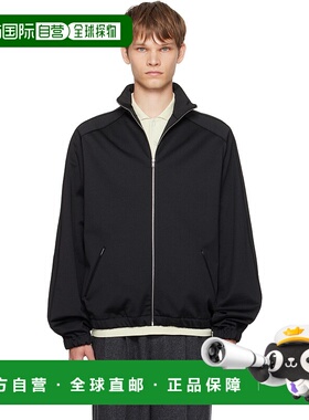1h可退 潮奢 Jil Sander 吉尔 桑达 男士 黑色拉链夹克 J61HG0002
