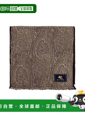 1h可退 ETRO 男士围巾 MATA0058AQ245S9883 AW2025 棕色 Scarf wi