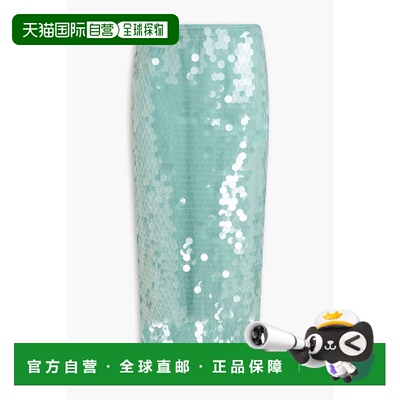 1h可退 潮奢 Staud 女士 Casey 珠片薄纱中长半身裙 R25R6116LSMI