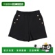 KNIT BALMAIN SHORTS AW2024 黑色 男童短裤 BV6A99J0371930