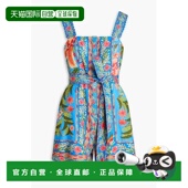 印花精饰亚麻混纺连体衣 1h可退 317941STICH RIO 女士 潮奢 FARM