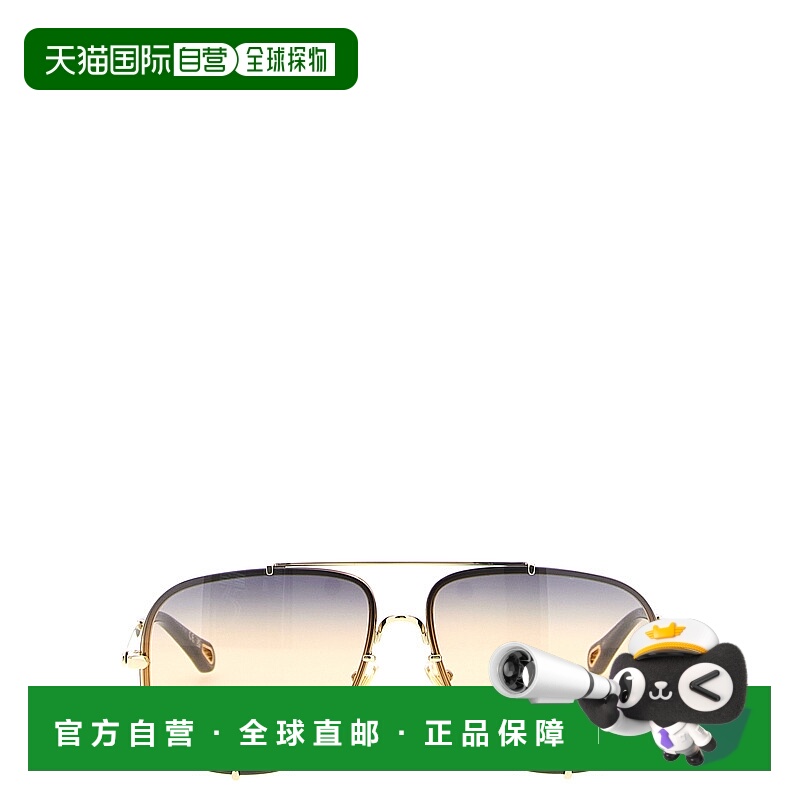 1h可退 CHLOÉ 女士太阳镜 CH0348S005 AW2025 金色 Chloe '62' Su