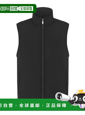 DIOR 男士马甲 613C671B2030C989 SS2025 黑色 拉链背心