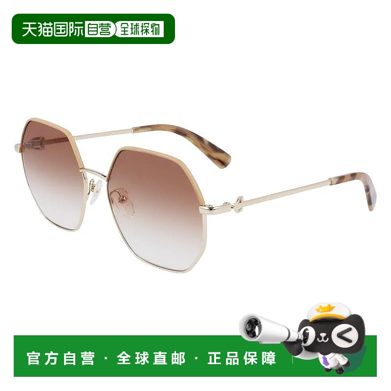 1h可退 LONGCHAMP 女士眼镜 LO140SL731 AW2025 花色 几何太阳镜