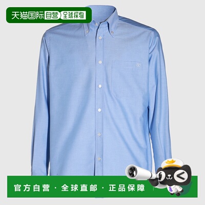 VALENTINO 男士衬衫 6V3ABQ35AL2C43 SS2025 浅蓝色