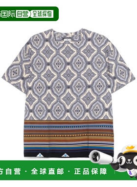 1h可退 ETRO 男士T恤 MRMA0022AJ272X0800 SS2025 灰色 短袖T恤