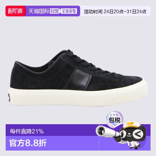 1h可退 TOM FORD 男士运动鞋 J0974LCL032N3NW02 AW2025 黑色男鞋