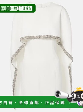 1h可退 潮奢 ROLAND MOURET 罗兰 穆雷 女士 披肩精饰缎面迷你连