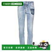 潮奢 舒适时尚 Dsquared2 男士 1h可退 blue蓝色 二次方 牛仔长裤