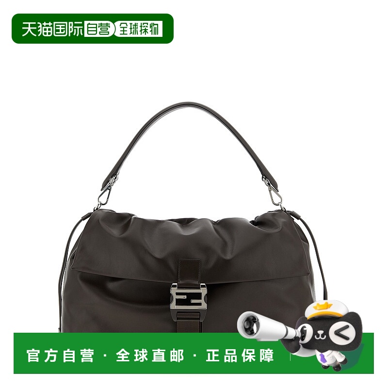 1h可退 FENDI 男士斜挎包 7VA665AV8BF0H3A AW2025 棕色 Mamma ba
