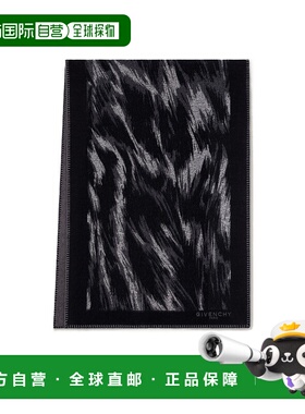 GIVENCHY 女士围巾 BG00NDG03S067 AW2025 黑色 动物印花羊毛提花